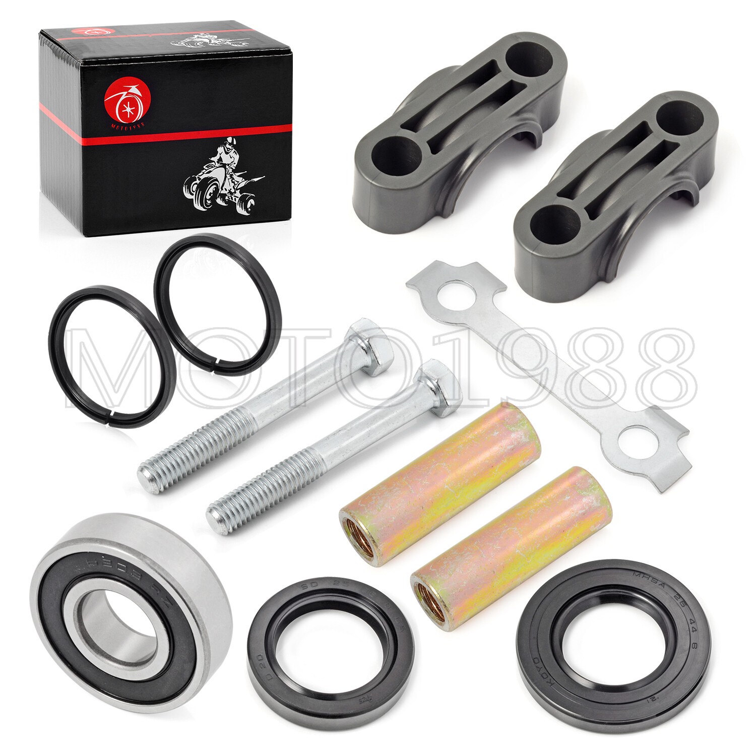 Steering Stem Bushing Bearing Seal Rebuild Kit for Yamaha Raptor 660 2001 - 2005