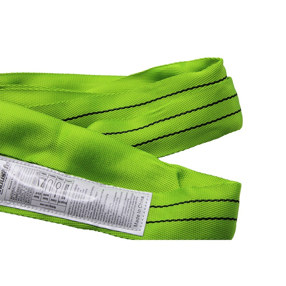 2Pack 4FT Endless Round Lifting Sling Crane Rigging Hoist Wrecker Recovery Strap