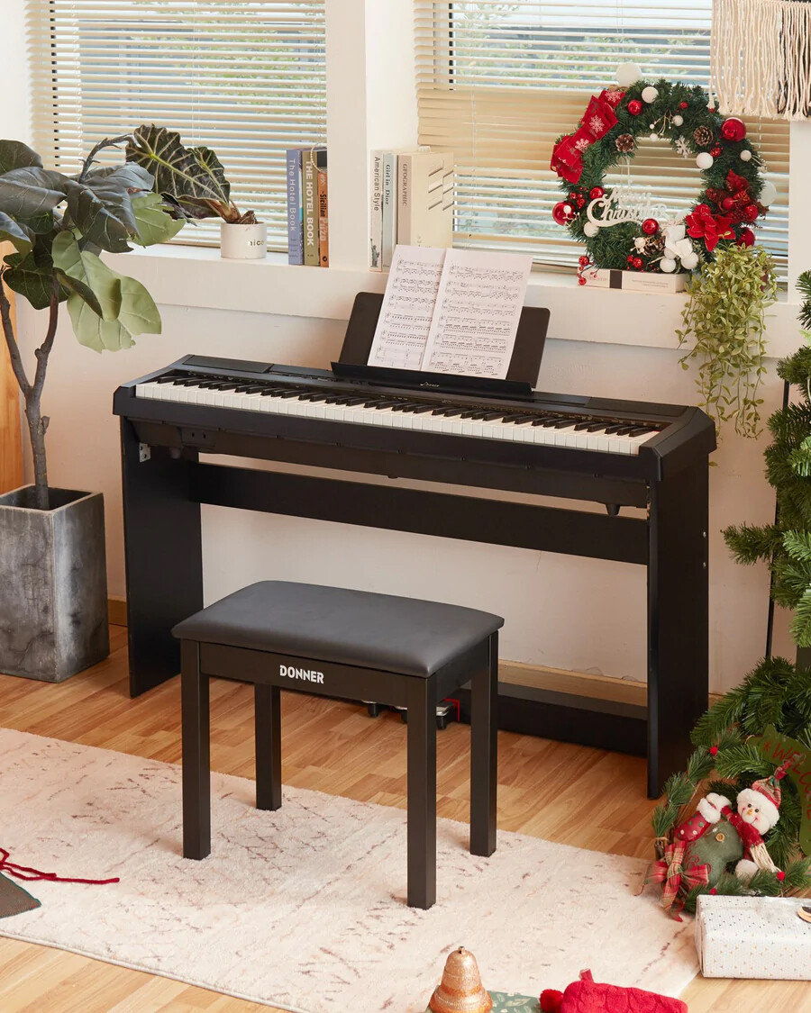 Donner DEP-20 Digital Piano Keyboard 88 Weighted Keys with Stand