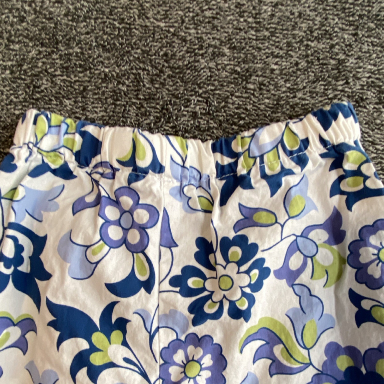 Dolly Wolly Doodle Girls Floral Striped Ruffle Top & Pants Set Blue Size 4t.