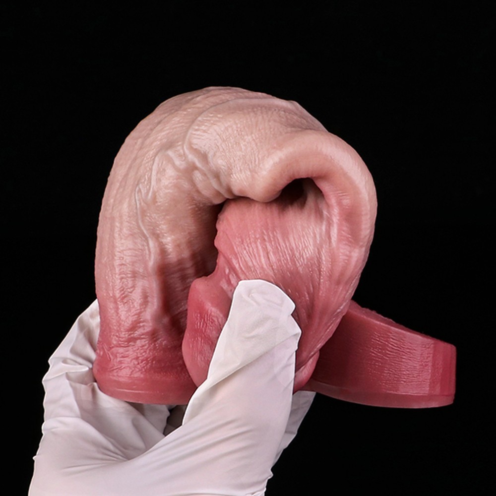 Realistic Penis Sleeve With Inner Thread Silicone Enlarge Sheath Male Condom USA