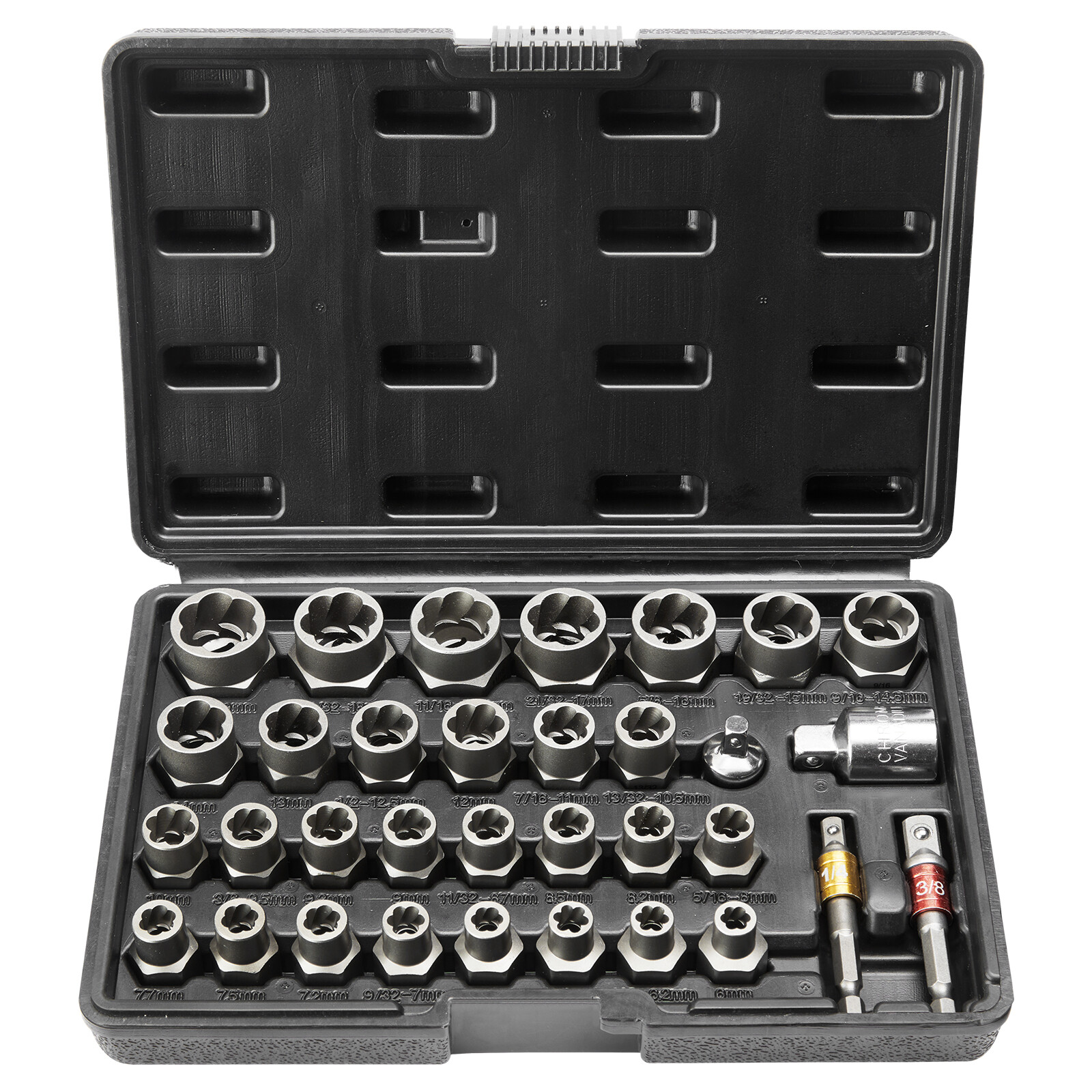 VEVOR Bolt Extractor Set 29-Piece Bolt and Nut Remover Set with Storage Case