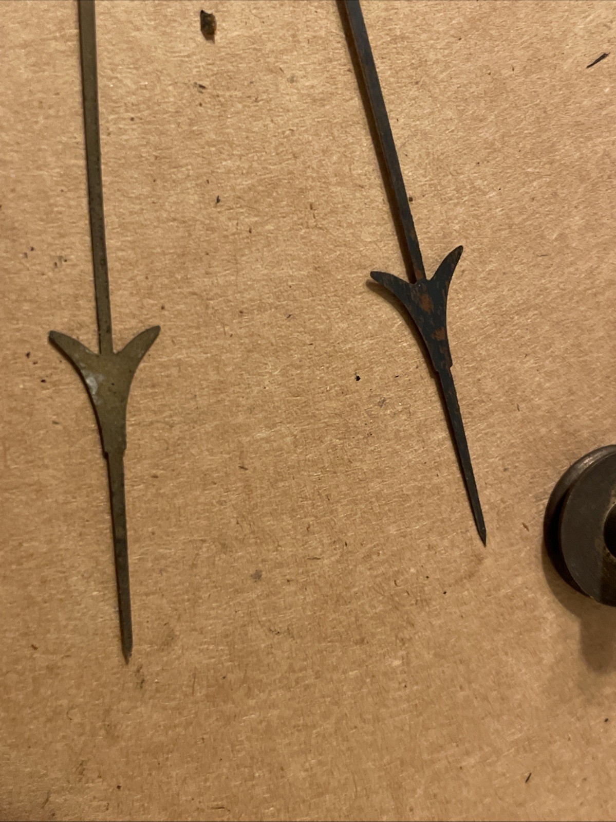 Antique English Barometer Brass Back Plate & Pulley Parts