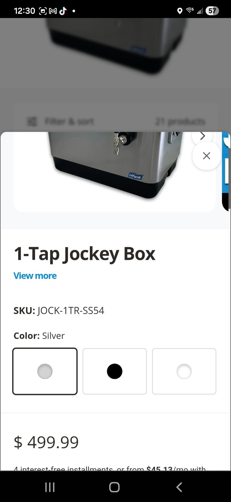 1-Tap Jockey Box Cold Break
