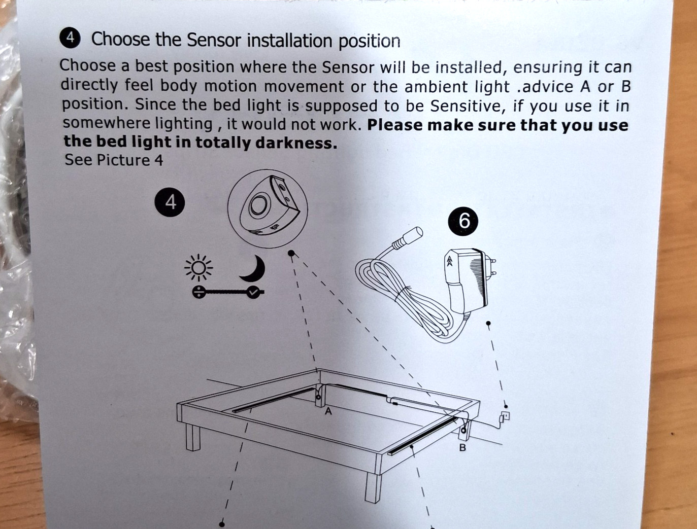 Vansky - Motion Activated - LED Under Bed Light - 5' Strip - Auto Shut Off - NEW