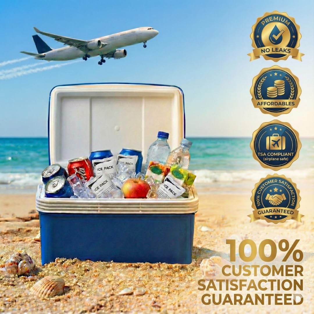 24+ Hour Dry Ice Packs for Shipping 50 Pack – Hielo Seco – Long Lasting Ice P...