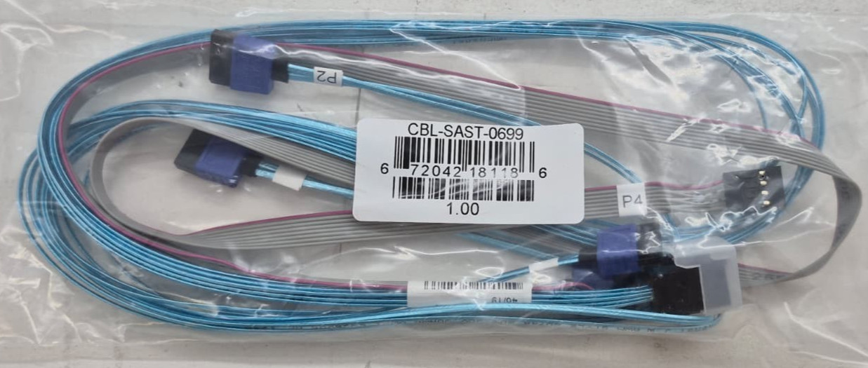 Lot of 3 New Supermicro CBL-SAST-0699 75cm Cables