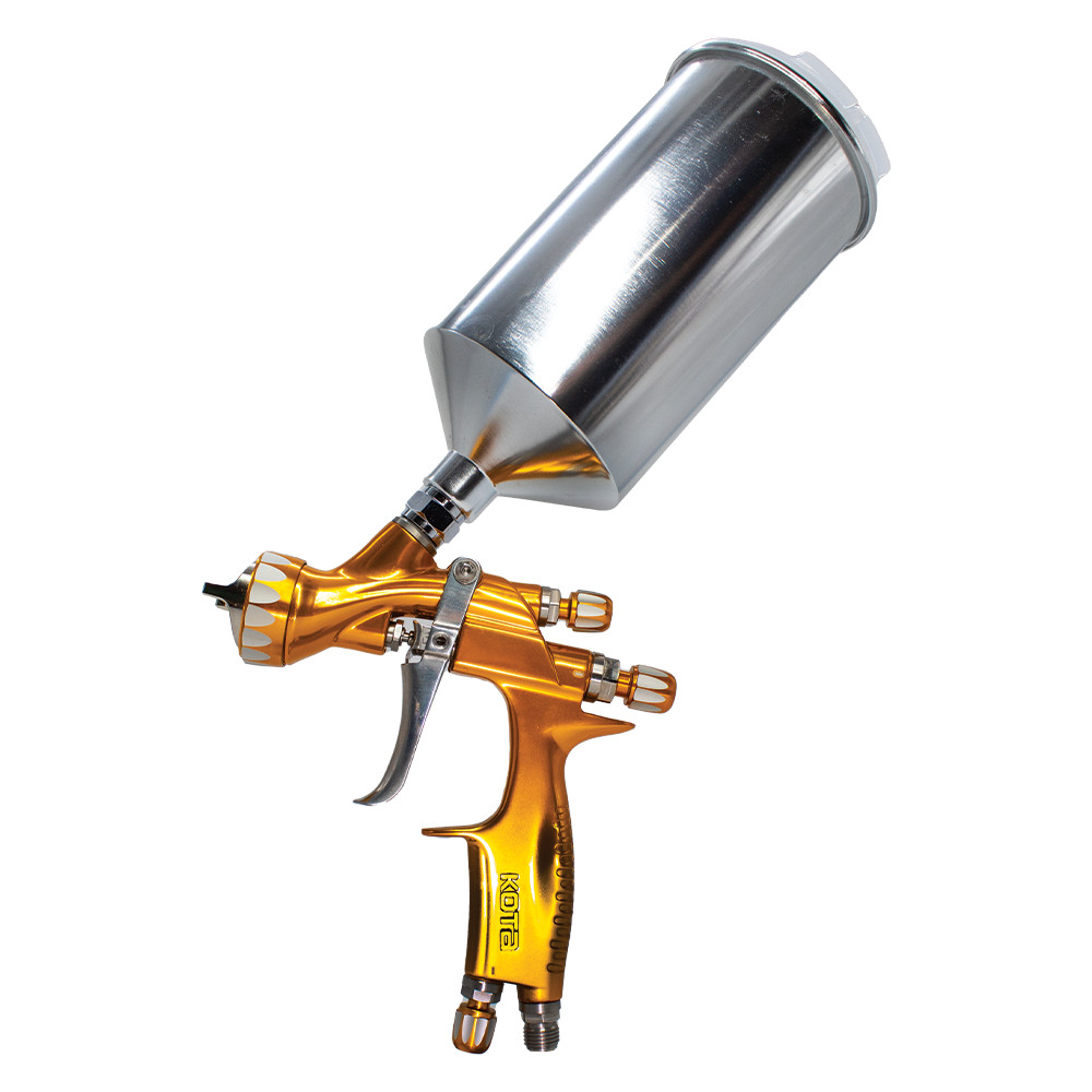 KOTA Gold Edition HVLP Paint Spray Gun with 1.3 MM or 1.4 MM Nozzle (with Cup)
