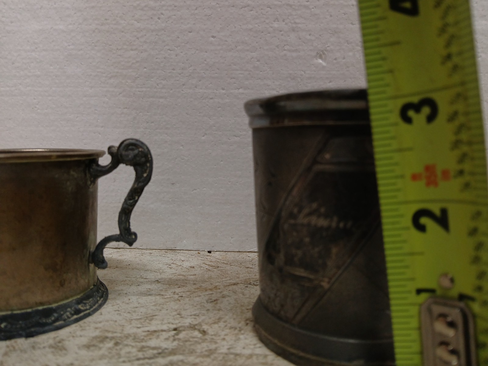 Collection of Vintage Silver Plated Nursery Baby Cups and Spoon Set of 2