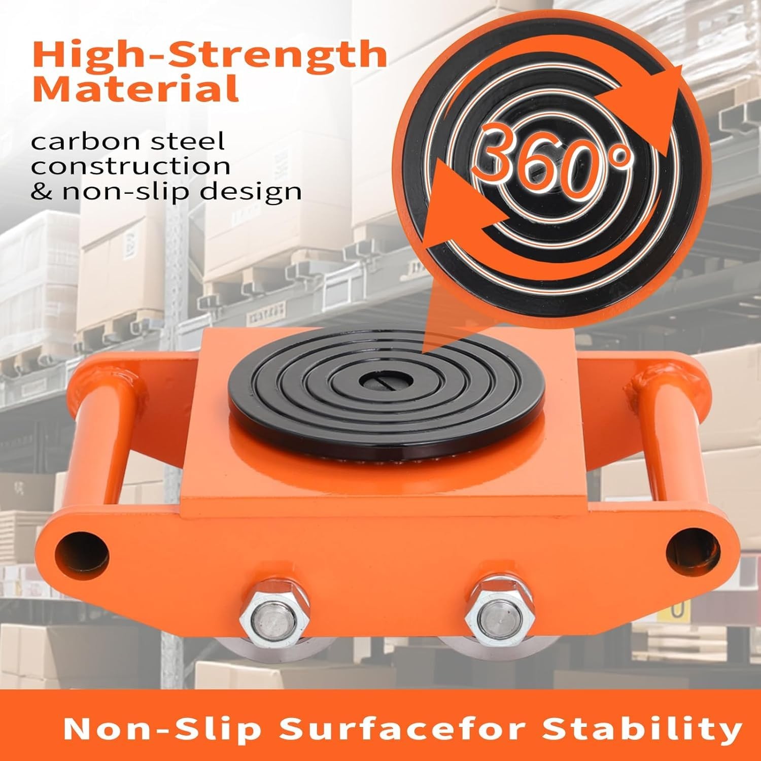 4PCS Machinery Mover 6/8/12 Ton Heavy Duty Machine Dolly Equipment Roller Skates