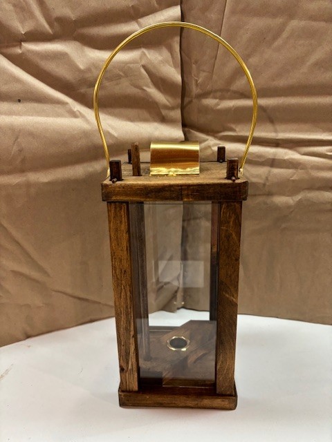 CIVIL WAR REENACTMENT WOODEN LANTERN