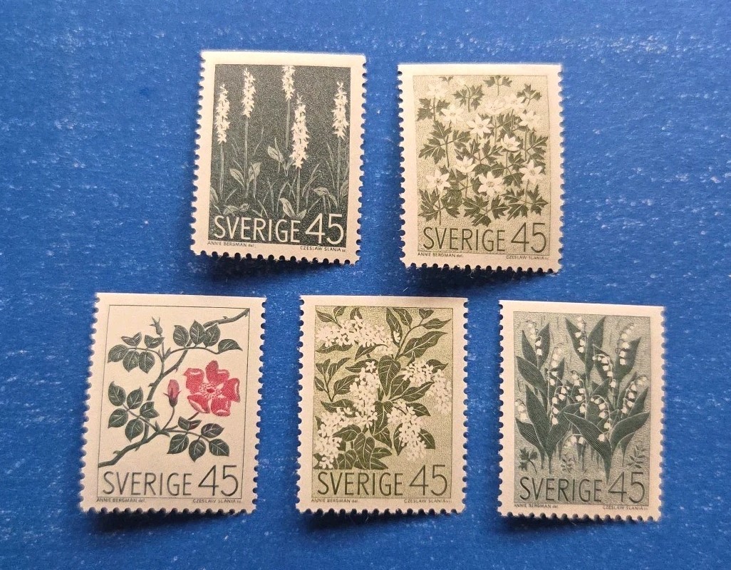 Sweden Stamps, Scott 782-786 Complete Set MNH