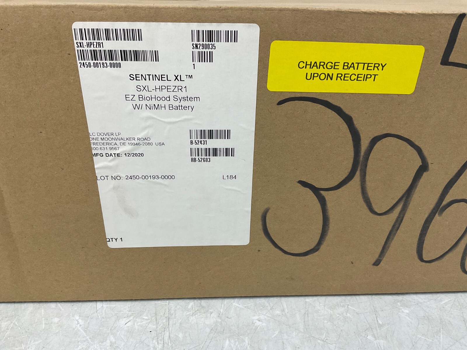 ILC Dover SXL-HPEZR1 PAPR System: Battery, Blower, Charger, Filter, Hood, Adj