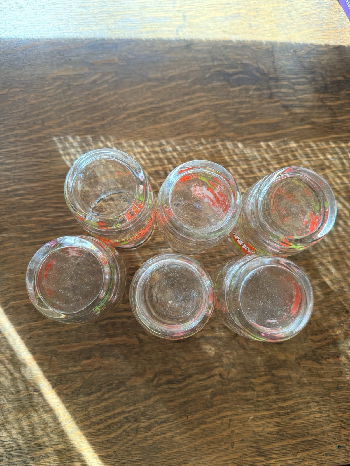 Set of 6 Vintage STRAWBERRY SHORTCAKE American Greetings 16oz Tumblers Glasses