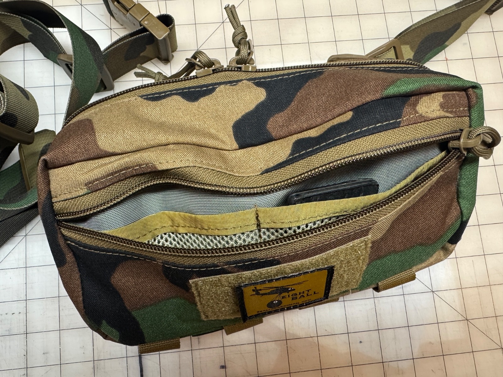 Eight Ball Gear M81 Woodland Tactical waist pouch / fanny pack / sling pack