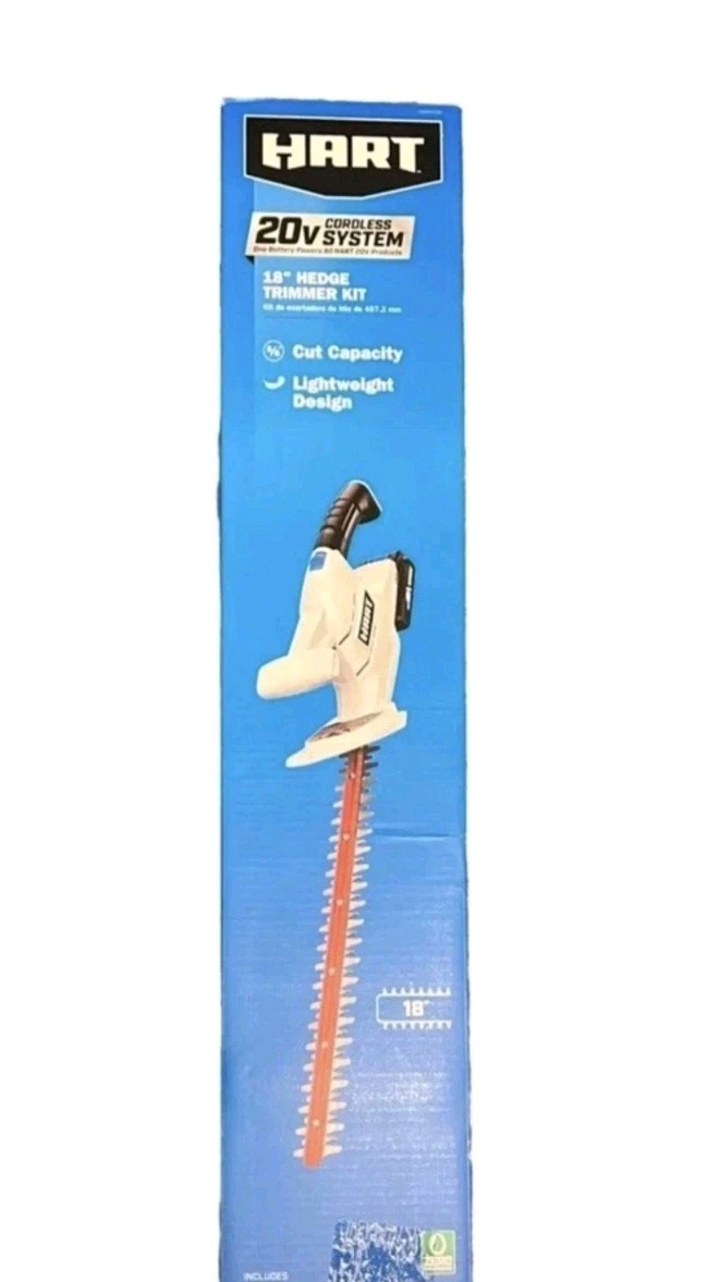HART 20V Cordless 18-Inch Hedge Trimmer Kit. TOOL ONLY