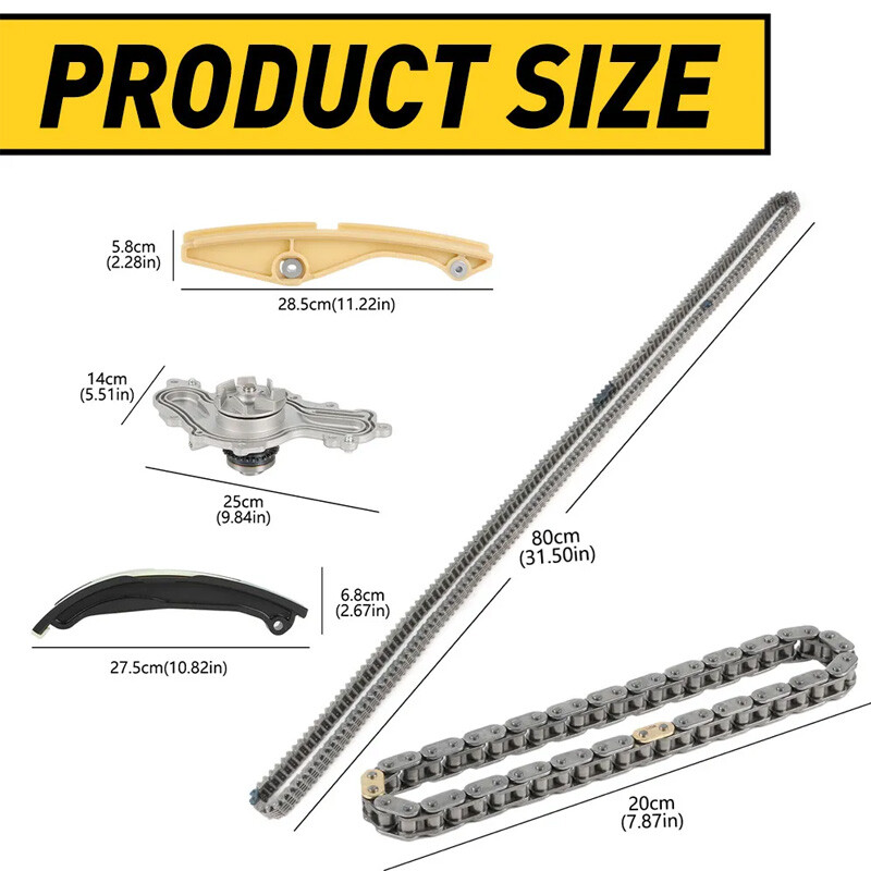 Timing Chain+Water Pump Set For 2013-2019 Ford Explorer Edge Flex Taurus Lincoln