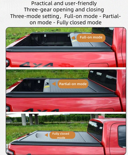 5.8FT Truck Retractable Hard Tonneau Cover For GMC Sierra Silverado 1500 14-26