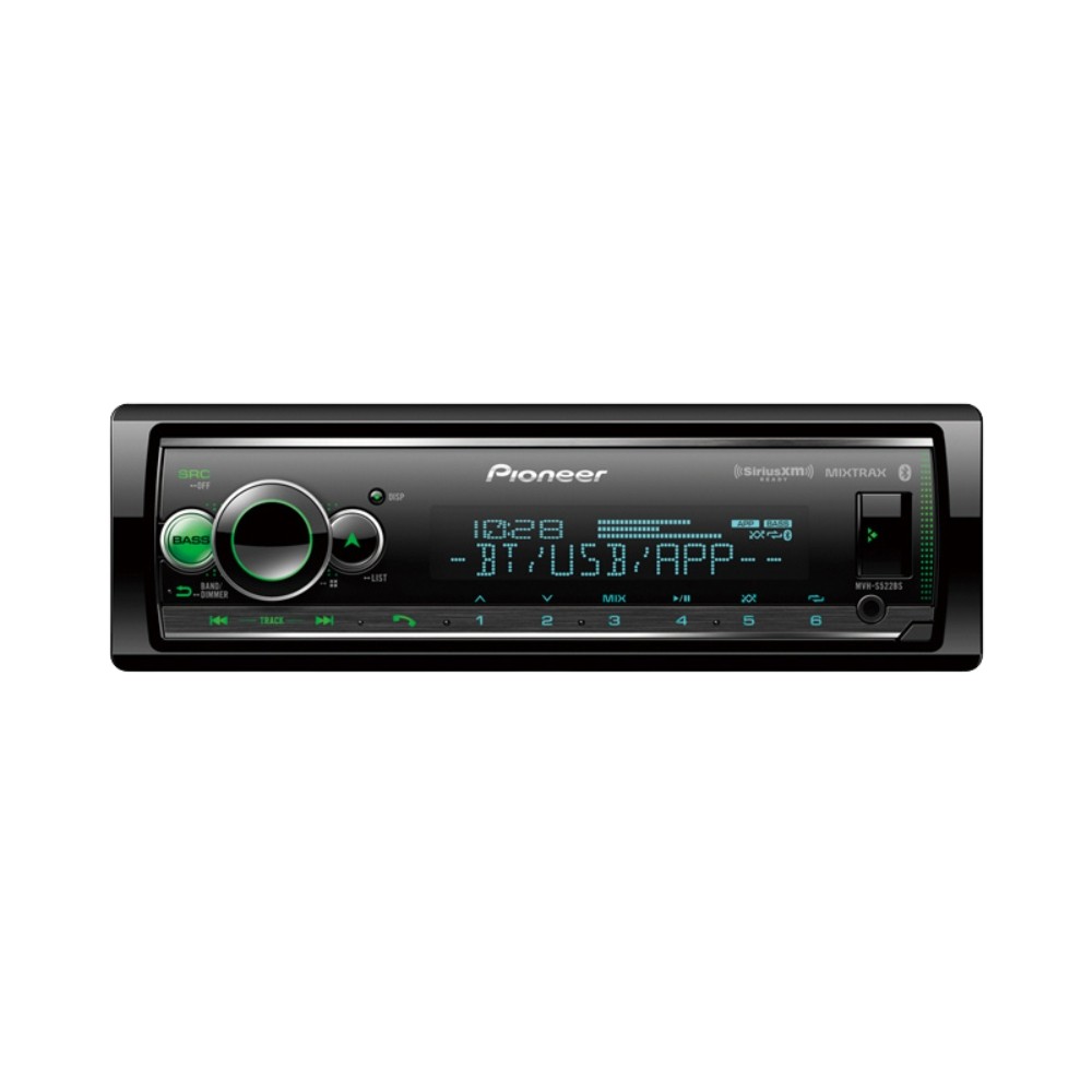 Pioneer MVH-S522BS Single-DIN Audio Media with Built-in Bluetooth