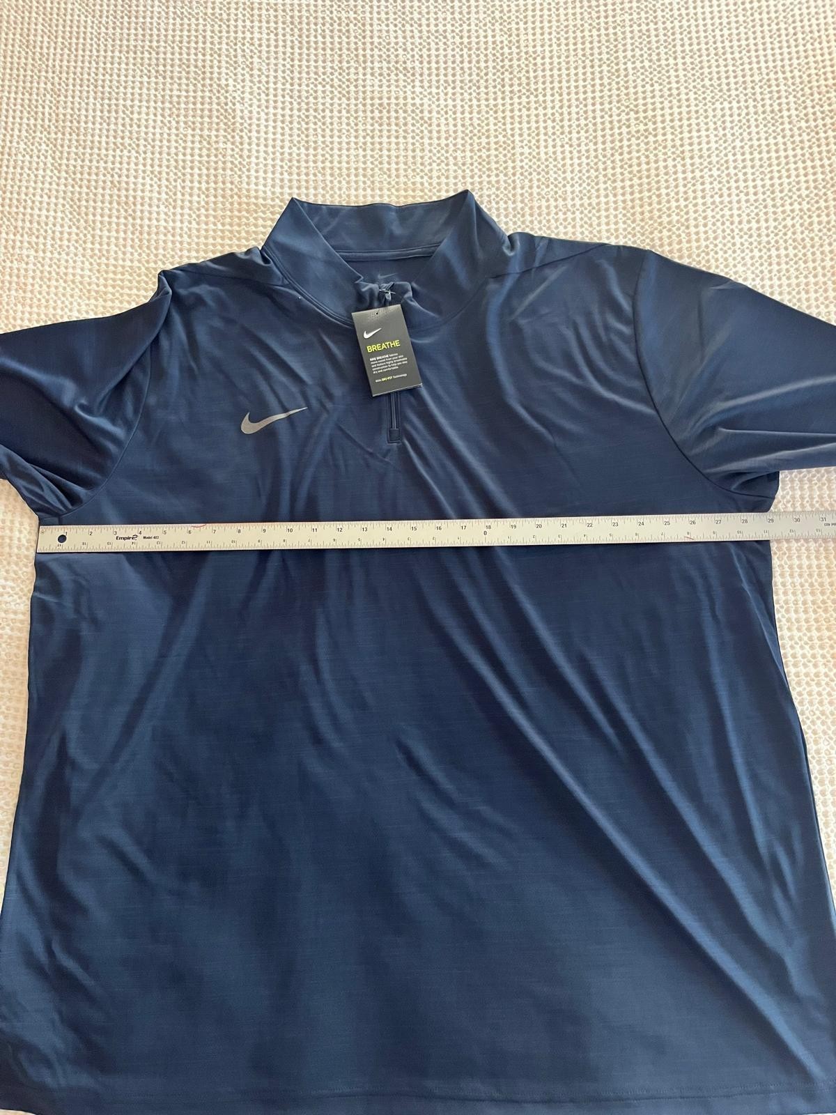 Nike Dri-Fit Intensity Navy Blue 1/4 Zip Golf Training Jacket Mens 4XLT (Tall)
