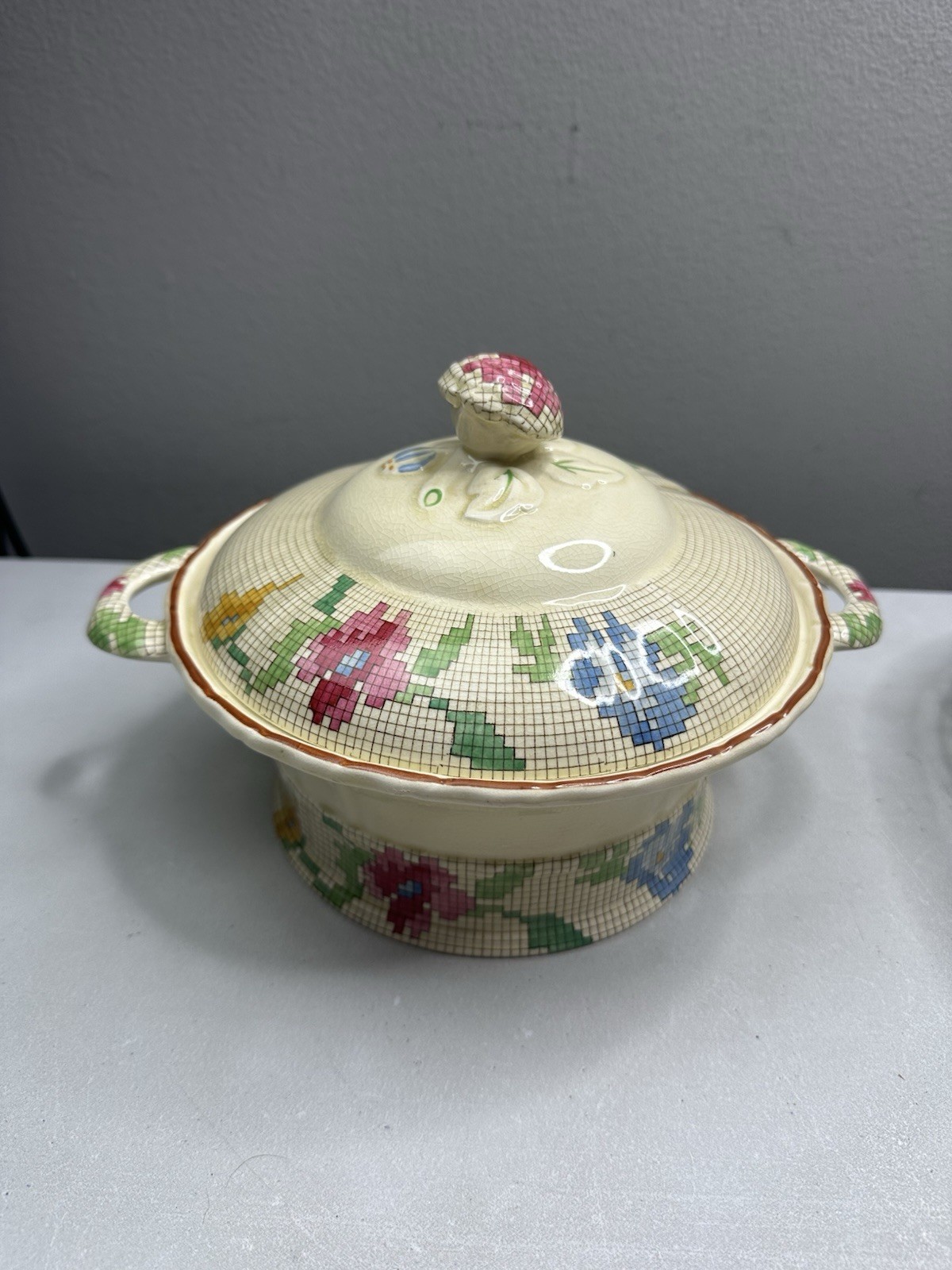 Antique Mason's Ironstone Sample Pattern "Palliser" Lidded Art Deco Tureen