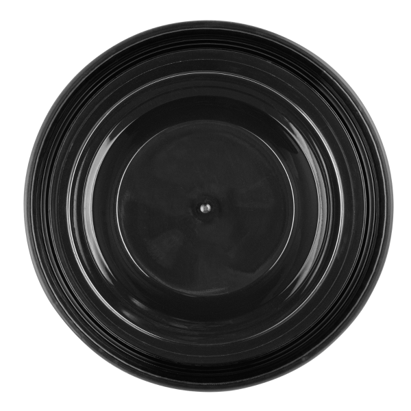 Karat 8 oz Black PP Injection Molded Round Deli Containers with Lids - 240 Sets