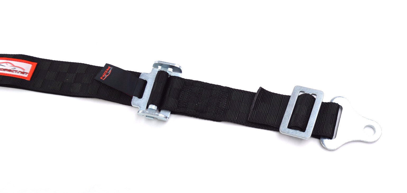 JUNIOR RACE HARNESS UNIVERSAL SFI 16.1 PULL UP LAP CAM LOCK BLACK CHECKERBOARD