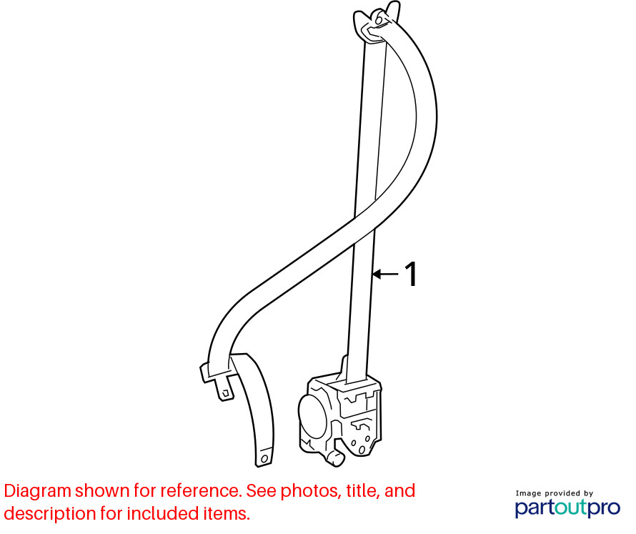 12 2012 LEXUS LS460 FRONT BUCKET SEAT BELT RETRACTOR BEIGE LEFT DRIVER