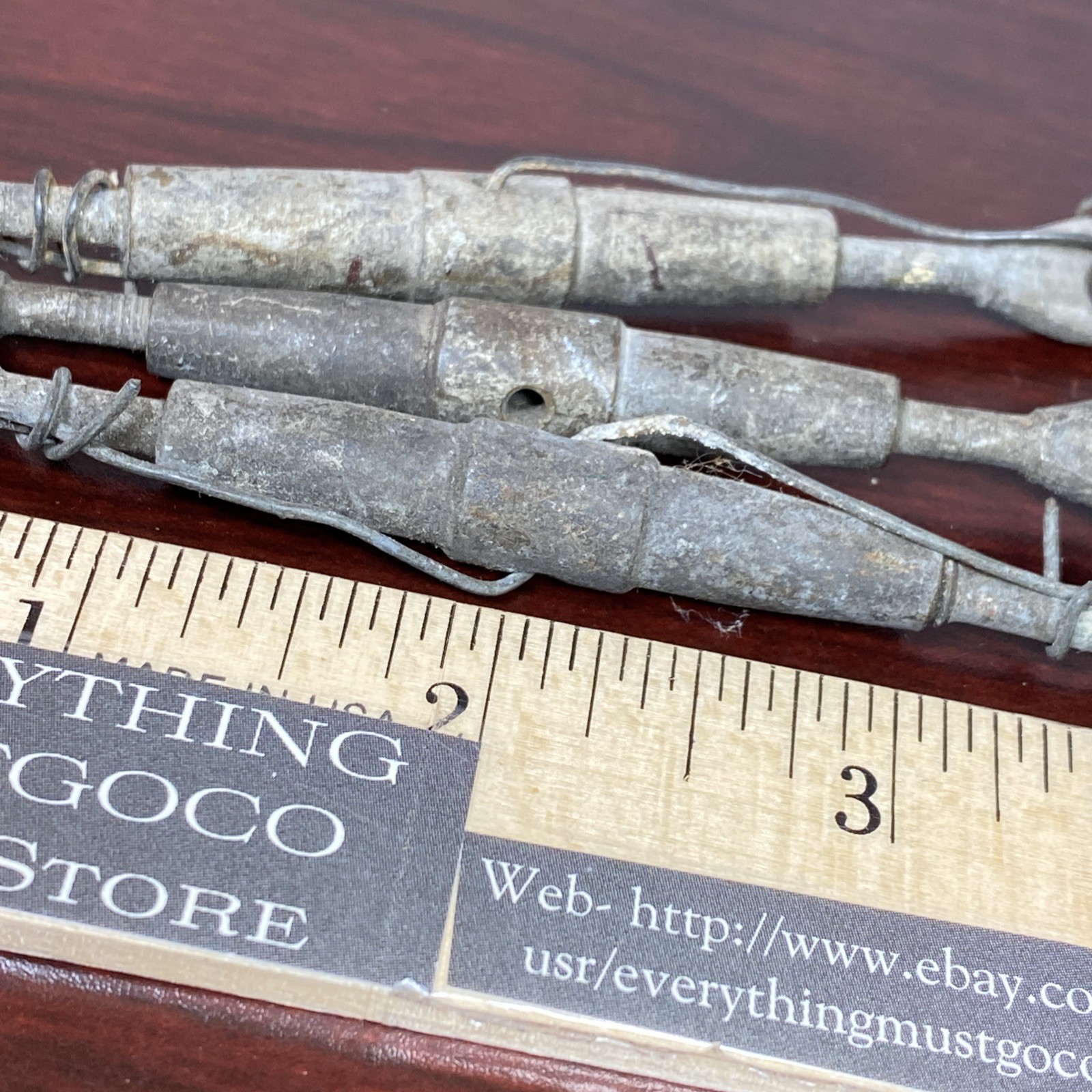 Vintage Lot Of 3 Marine (NON MAGNETIC) 4” Long Turnbuckles Maritime Sailboat