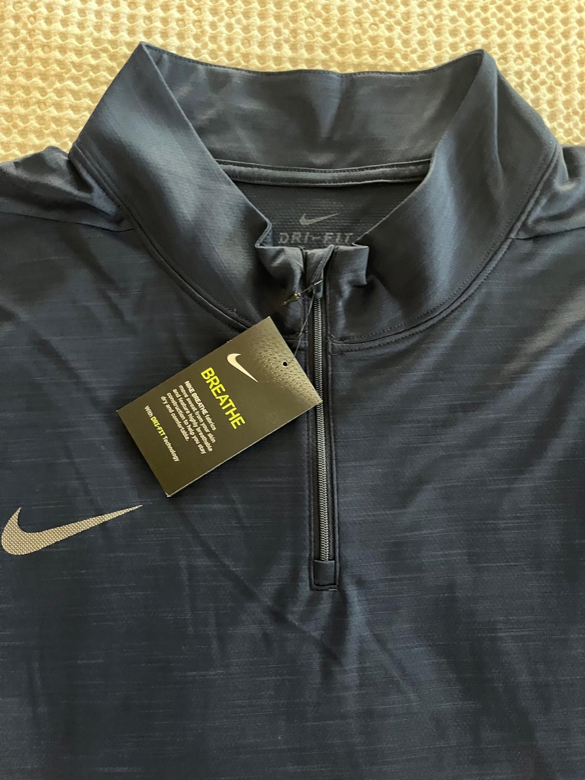 Nike Dri-Fit Intensity Navy Blue 1/4 Zip Golf Training Jacket Mens 4XLT (Tall)