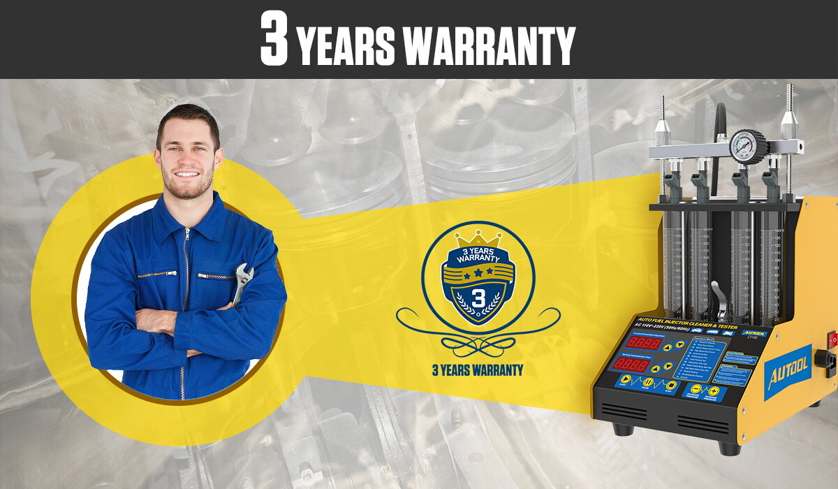 AUTOOL CT150 Fuel Injector Cleaner Tester Nozzles Ultrasonic Cleaning Machine