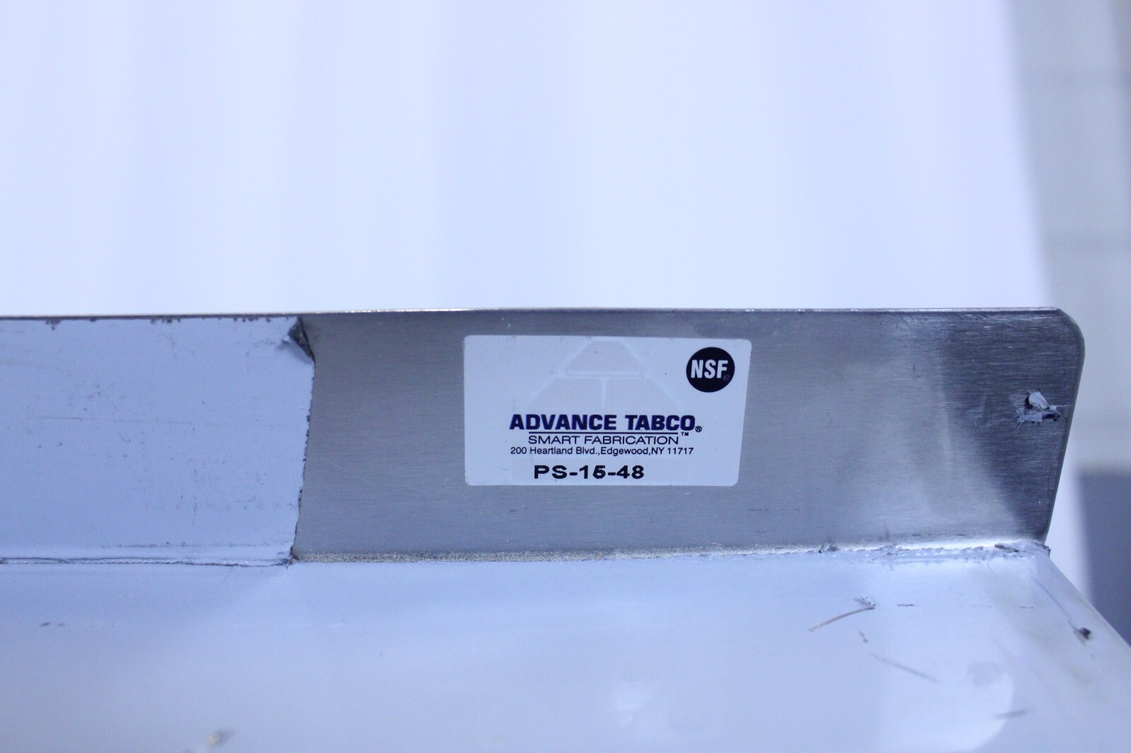 *Ding and Dent* Advance Tabco PS-15-48 Stainless Steel 18 Gauge Pot Rack