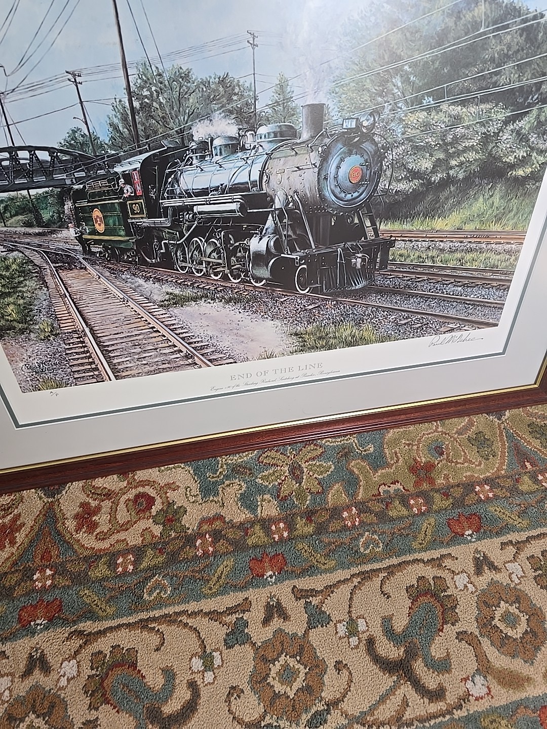 Paul McGehee 'End of the Line' Signed Strasburg RR Lithograph Art Print Framed