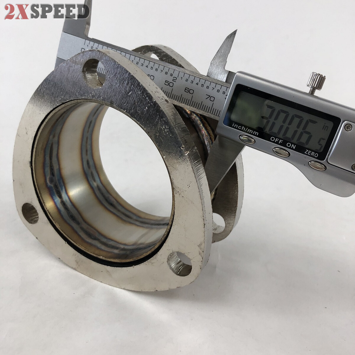 3 inch 3 Bolt Flange Exhaust Muffler Pipe Extension Flange Mild Steel Adapter