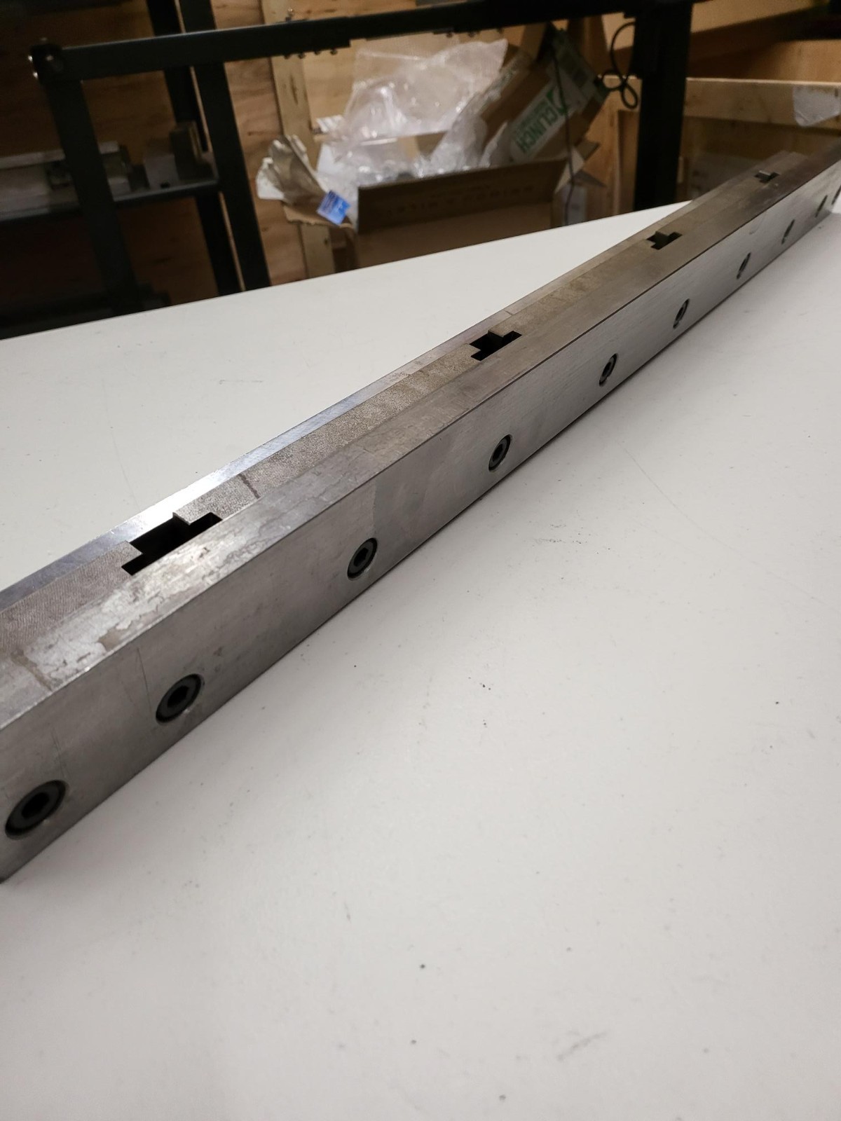 Press Brake 2V Die Holder 2.25" Tall X 2.362" Wide 32.87" Quick Change Die Rail