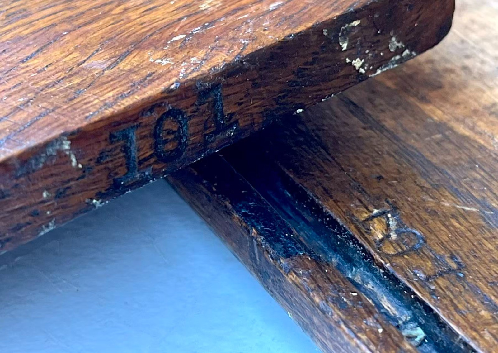 Antique Union 6 Drawers Oak Wood Machinists Tool Chest Box