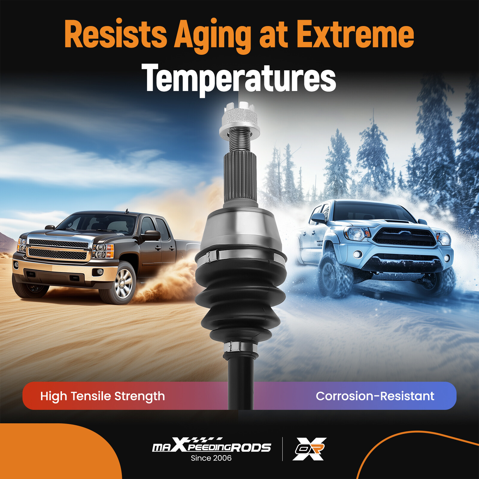 Front Right + Left CV Joint Axle for Polaris Ranger XP 900 2013-2019