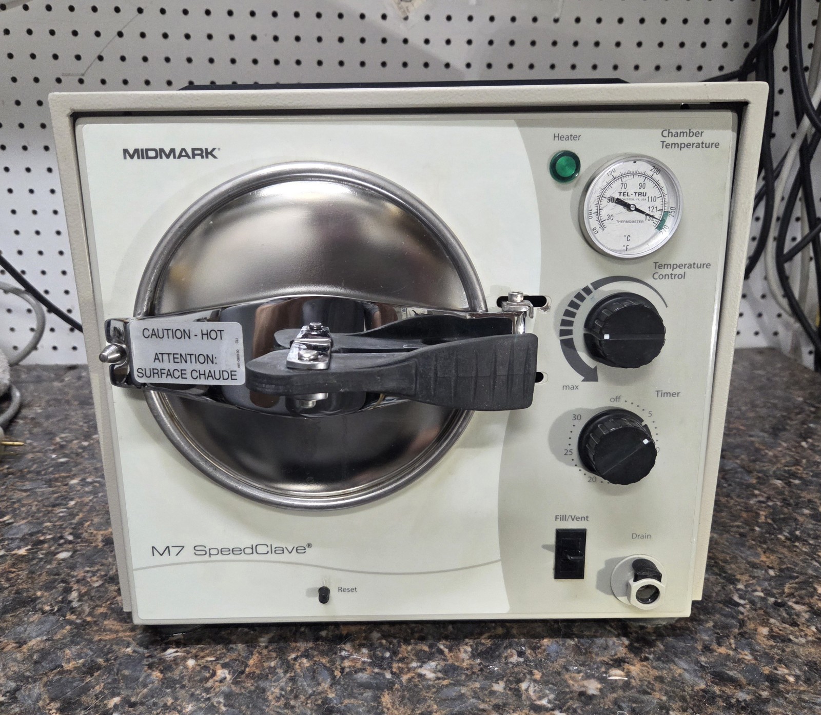 M7 Midmark Ritter Sterilizer Steam Autoclave Speedclave dental tattoo vet