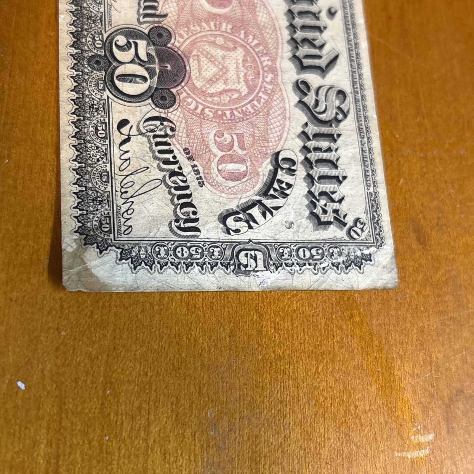 50 Cents Fifth Issue Fractional Currency Fr 1380 FINE GREAT NOTE! SHIPS FREE!