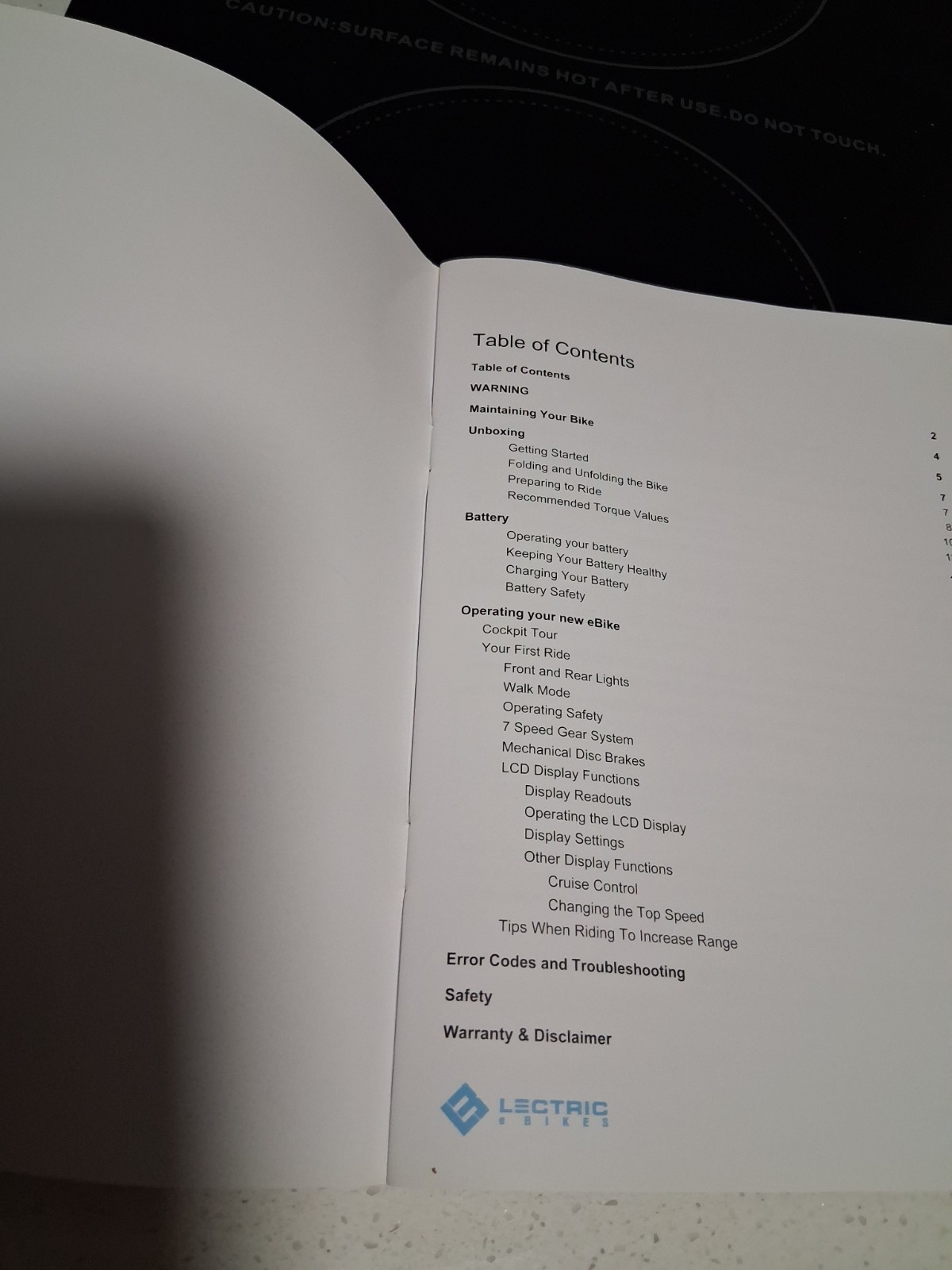 Lectric xp And Lectric xp Step-thru Owners Manual