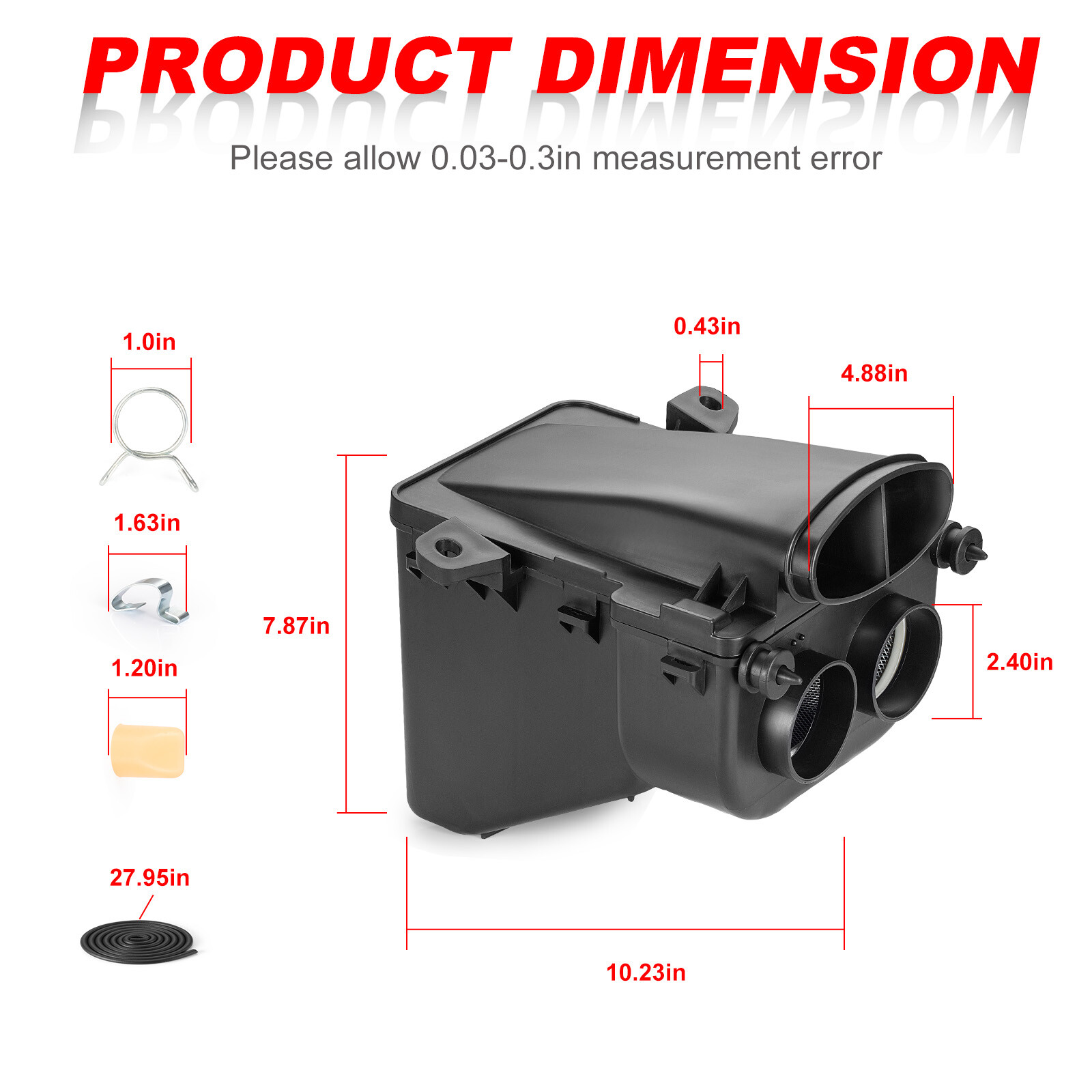 02-05 FOR Yamaha Raptor 660R LOWER BOTTOM AIRBOX AIR INTAKE FILTER BOX CASE KIT