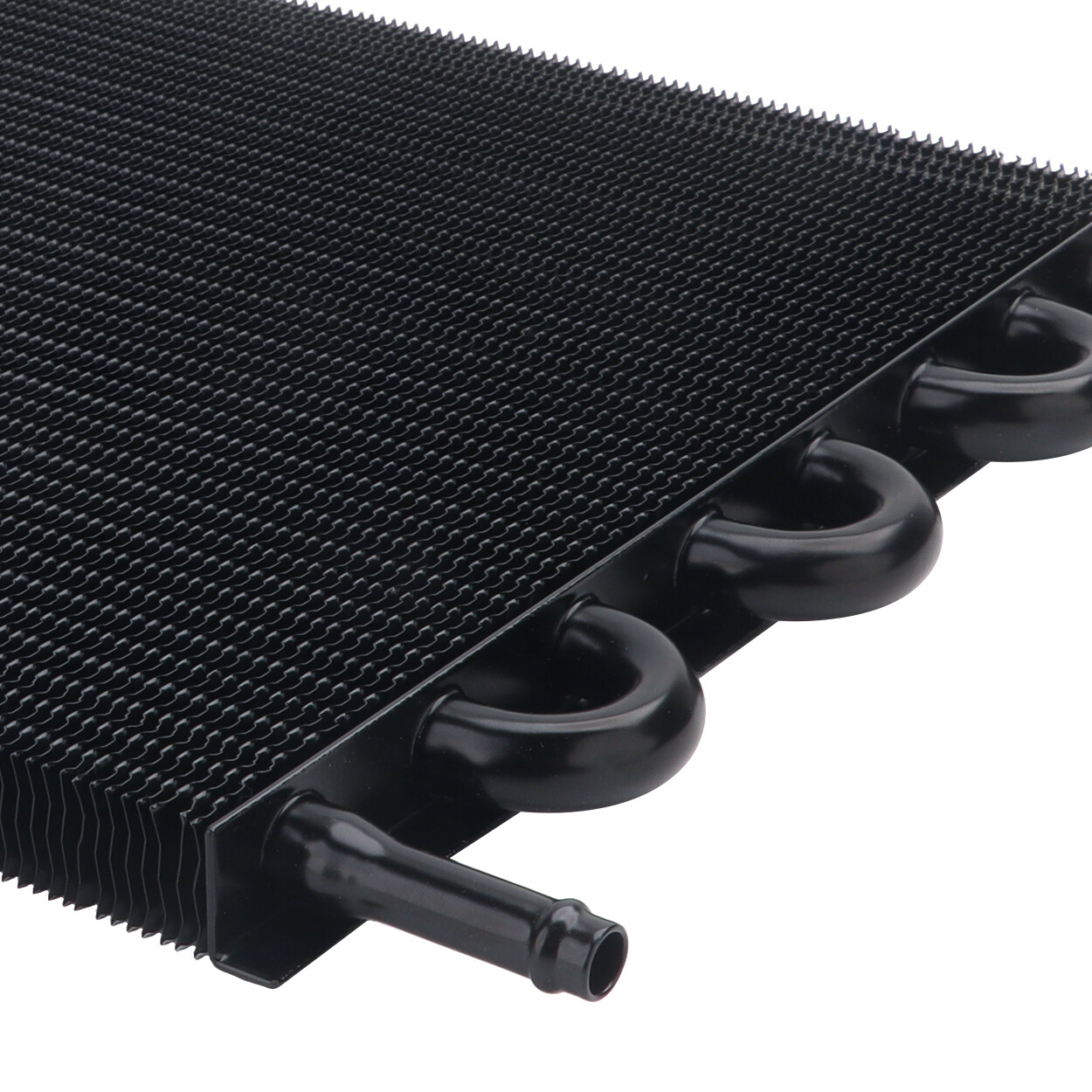 8 Rows Universal Aluminum Remote Transmission Oil Cooler Radiator Converter Kit