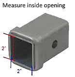 2" GMC Trailer Hitch Receiver Cover Plug