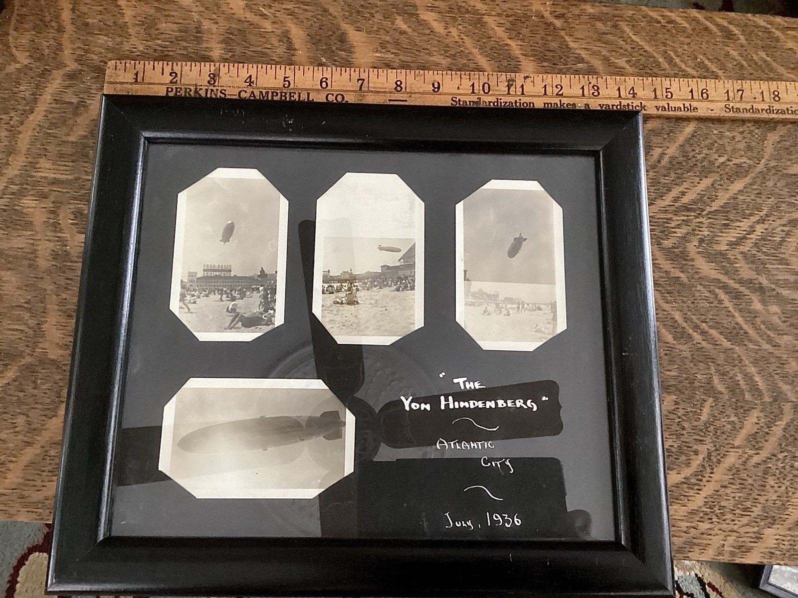 Hindenburg LZ 129 Zeppelin Rigid Airship Vintage Photo 1937 Lakehurst Dirigible