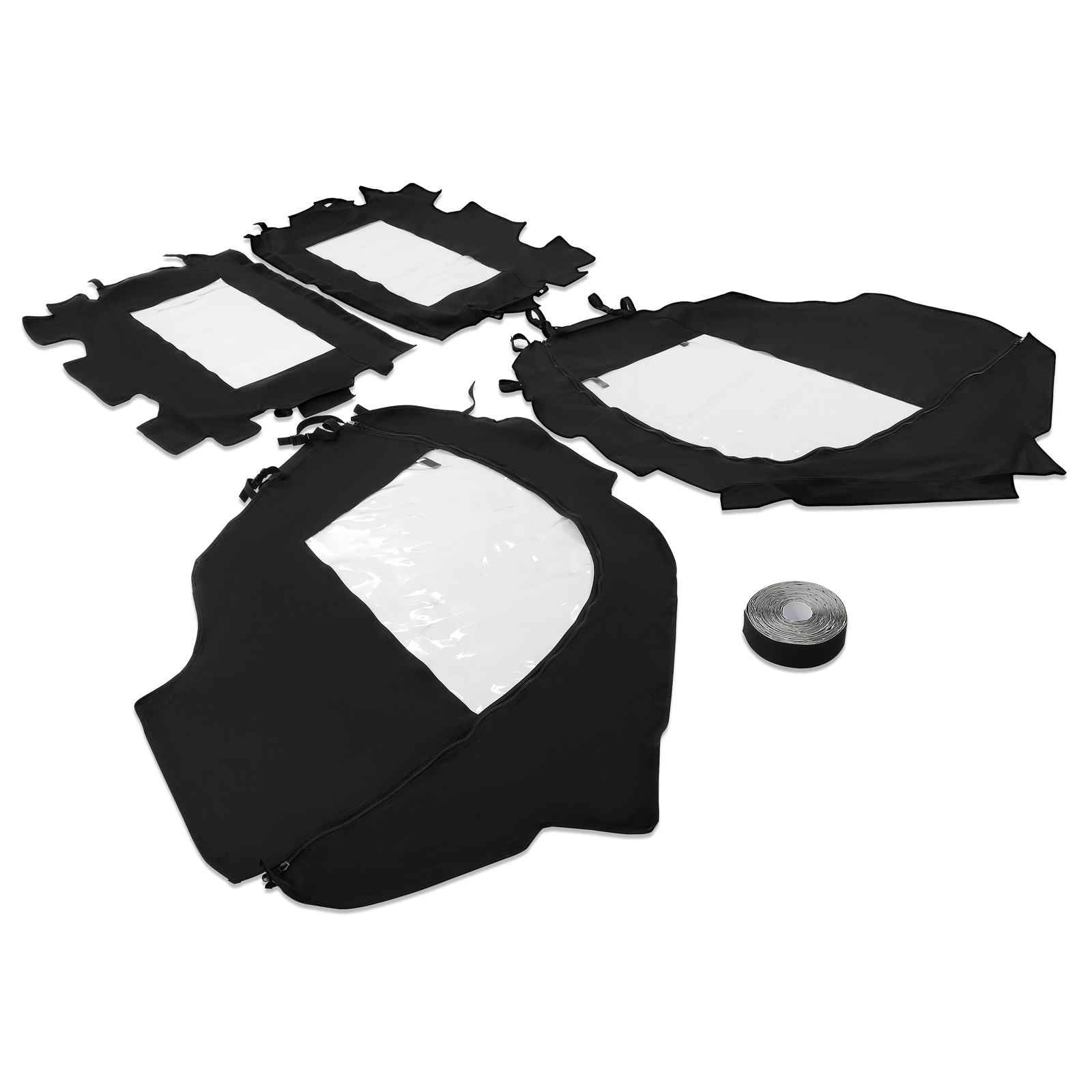 4PCS Fit Can-Am Commander 800 1000 11-20 Soft Doors & Rear Panel Enclosures