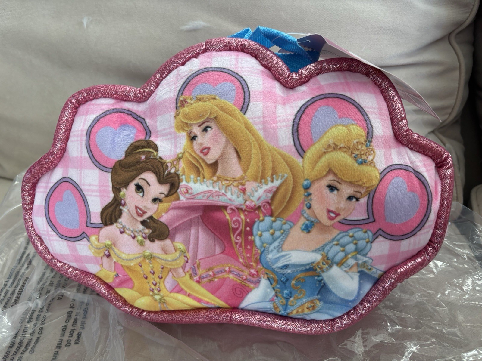 NWT Disney Princesses On The Go Pillow & Convertible Sleep Sack Set