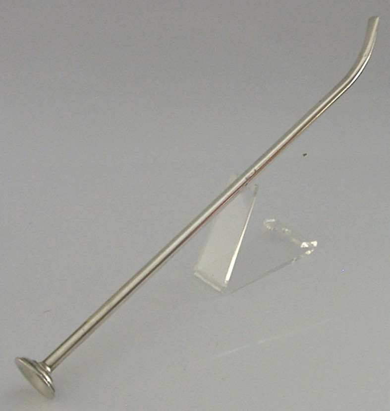 RARE ENGLISH STERLING SIVER BLOWPPIPE CANDLE SNUFFER 1894 ANTIQUE SAMPSON MORDAN