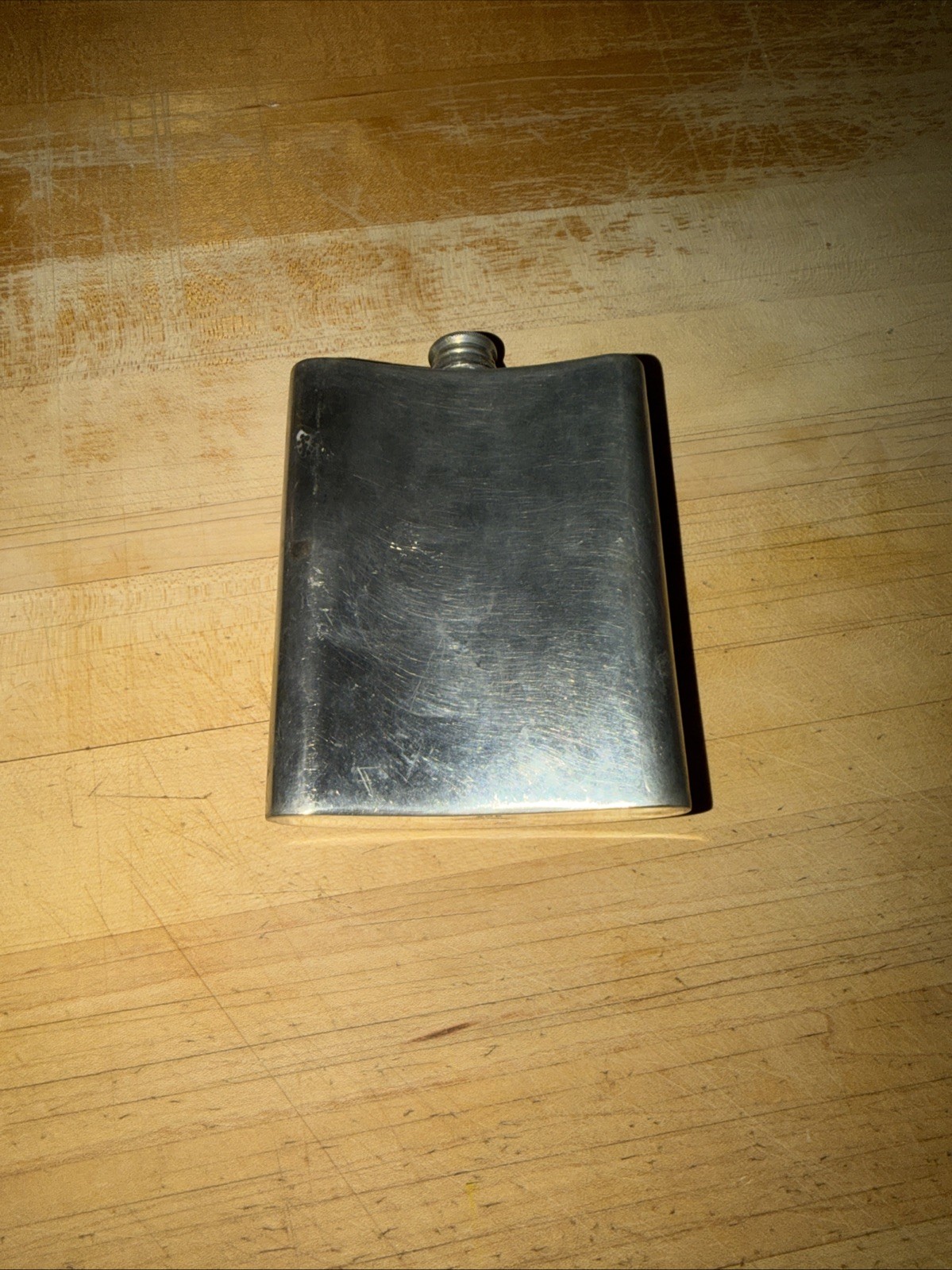 Vintage Brooks Brothers Silver plate 8 Oz Hip Flask, Made In England