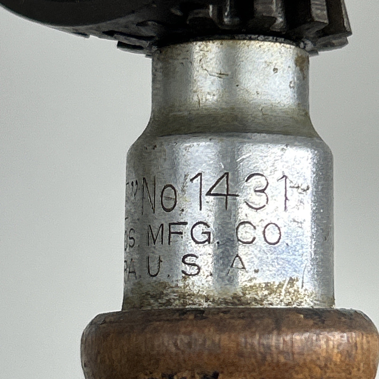 Vntg Yankee North Bros. 1431 Double Pinion Eggbeater Drill,9-3/8",PaT. 3-15-1910