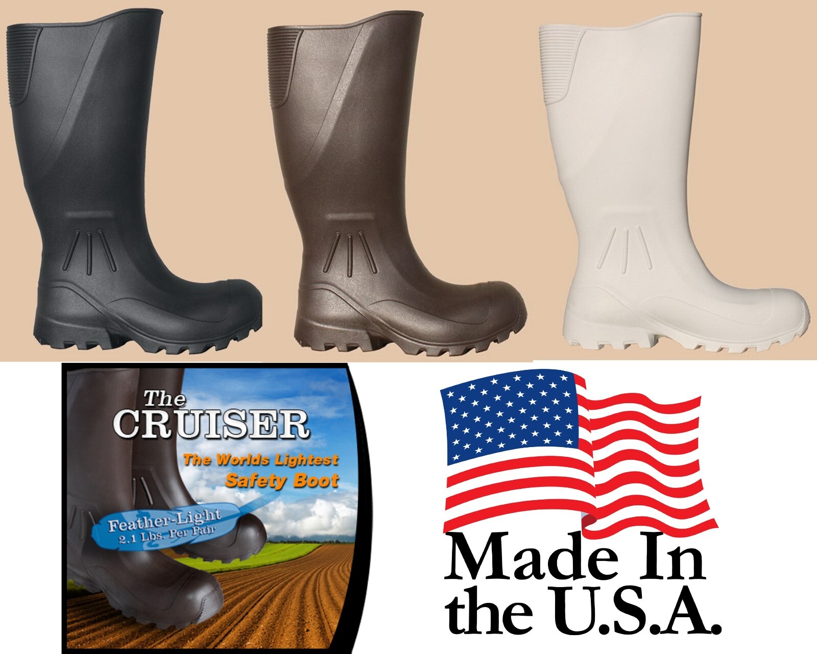 Hunting Fishing Farming Garden Safety WATERPROOF CONSTRUCTION WORK RAIN BOOTS